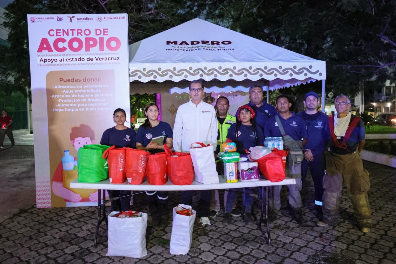 Se une Ciudad Madero al llamado de apoyo para familias afectadas por lluvias en Veracruz