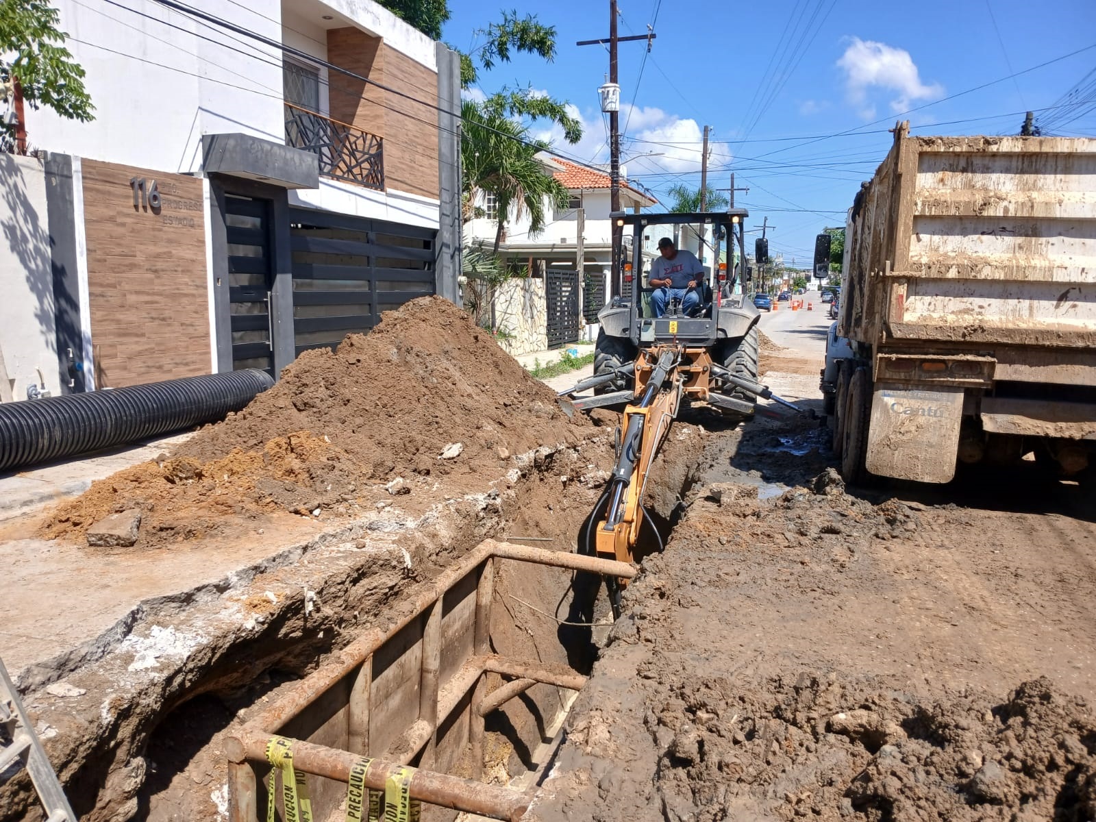 Con obras de rehabilitación sanitaria, COMAPA SUR beneficia a familias de Ciudad Madero
