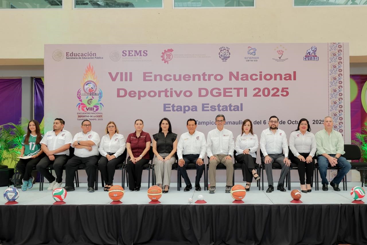 Inaugura Mónica Villarreal el VIII Encuentro Deportivo Nacional DGETI 2025 Etapa Estatal