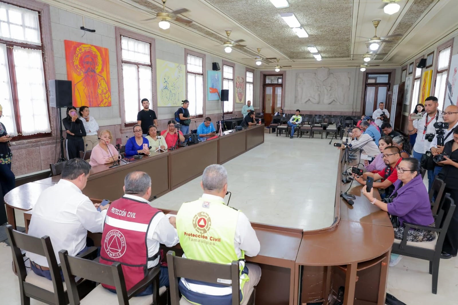 Activa Mónica Villarreal Sistema Municipal de Alerta en Tampico por la Presencia de Lluvias