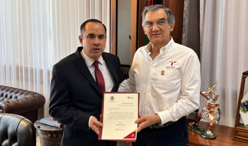 Designa gobernador Américo Villarreal Anaya a nuevo secretario de Finanzas