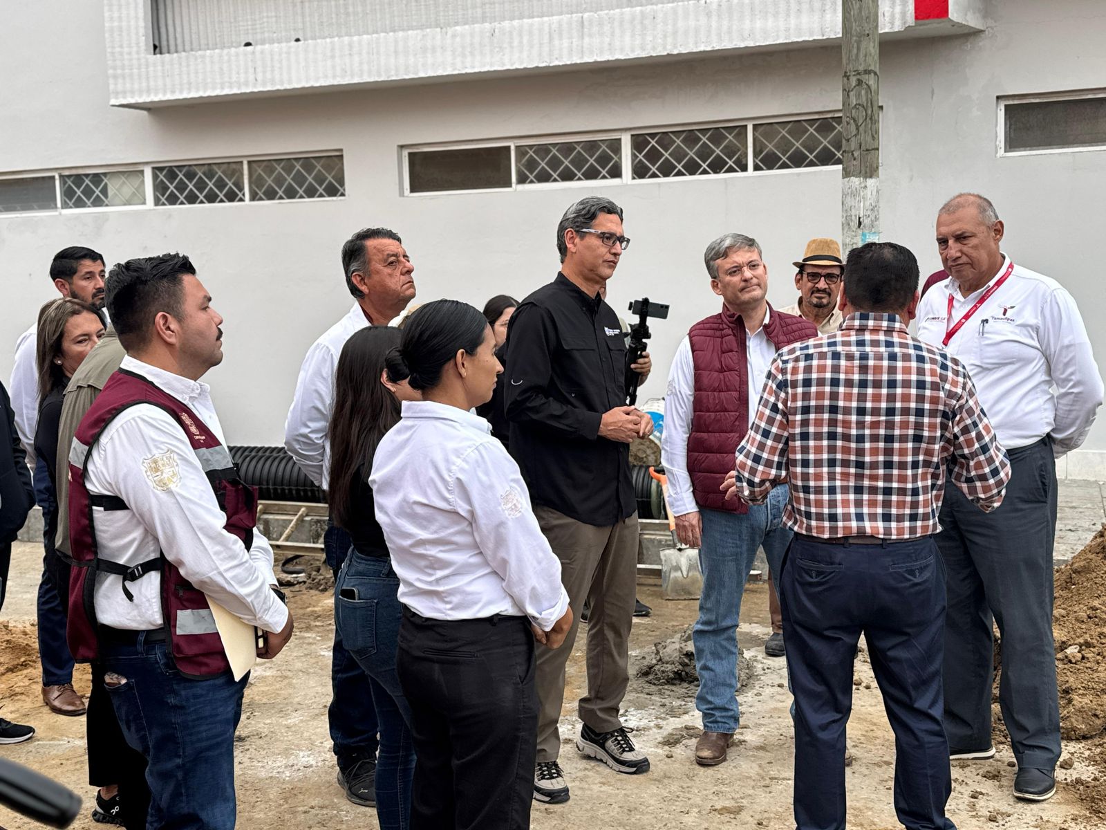 Avanza la modernización hidráulica en Castores con supervisión conjunta de COMAPA SUR y el Ayuntamiento de Ciudad Madero