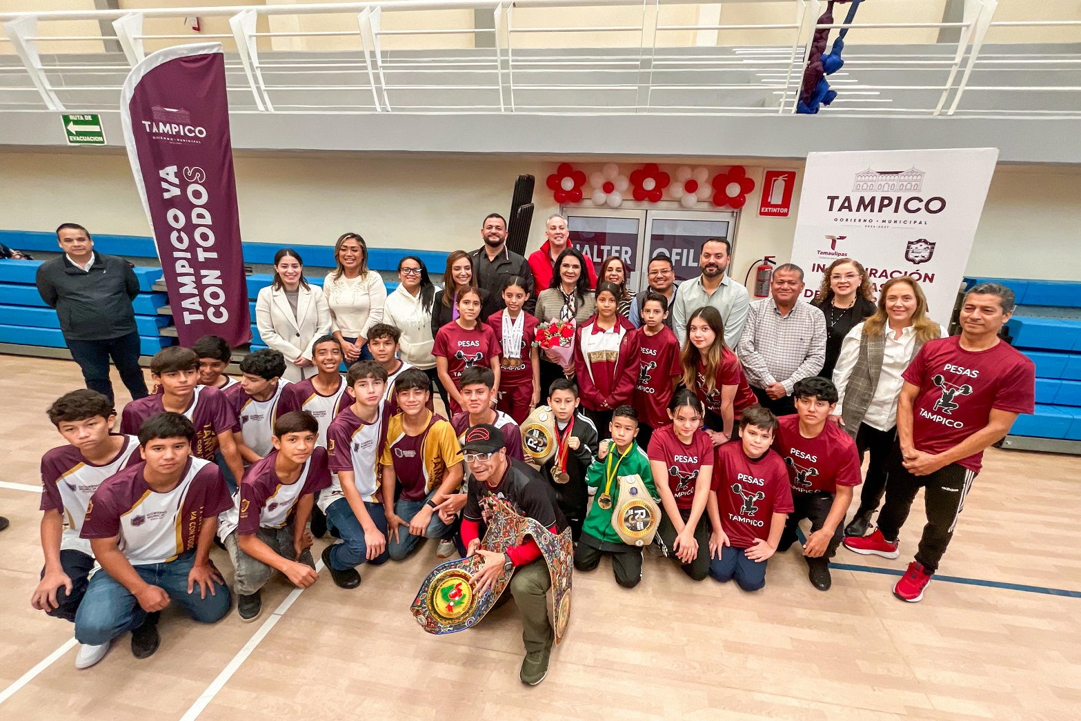 Mónica Villarreal impulsa el deporte de alto rendimiento con nuevo Gimnasio de Halterofilia en Tampico.