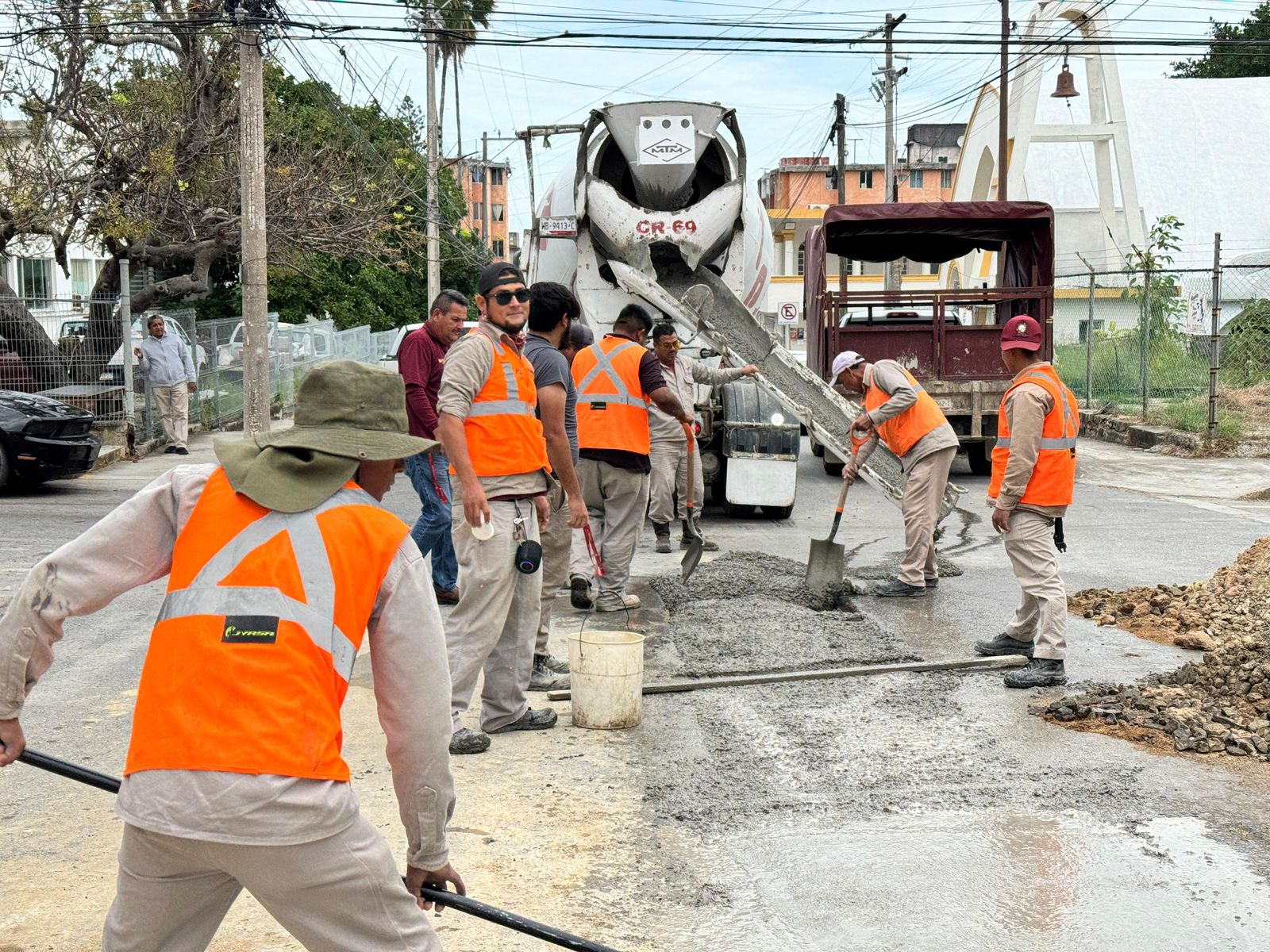 Avanzan en el sur de Tamaulipas los trabajos de reposición de pavimento a cargo de COMAPA SUR