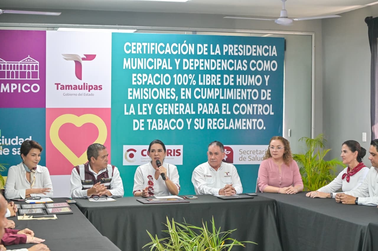 Gobierno de Tampico consolida política de salud pública con certificación de seis espacios libres de humo