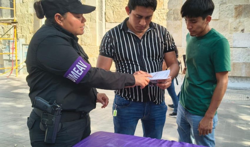 Género campaña preventiva en zonas comerciales de Reynosa
