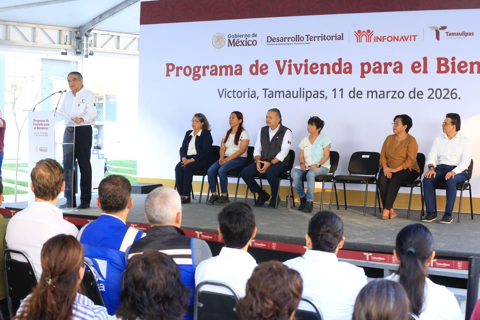 Desde la mañanera, Claudia Sheinbaum encabeza entrega de viviendas en Tamaulipas