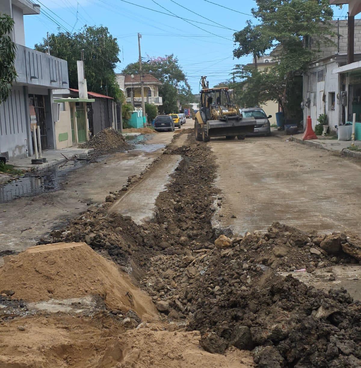 Obra en proceso mejorará el servicio de drenaje en la zona norte de Tampico: COMAPA